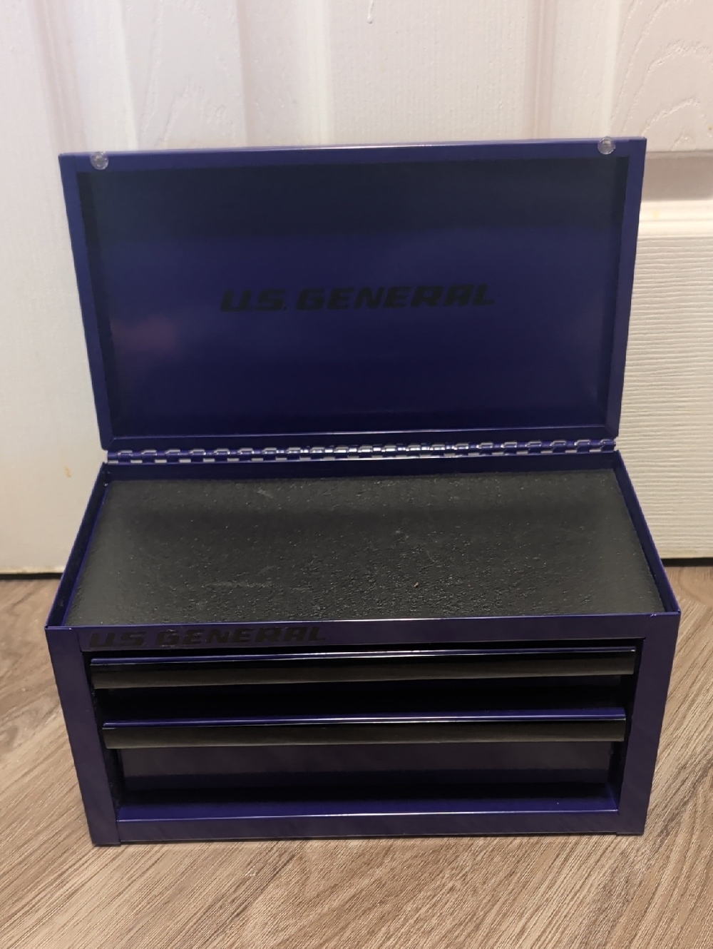 U.S. General Metal Tool Box Organizer - Deep Purple
